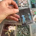 Four Calbee Baseball Cards Fill Three Vintage Set Pages
