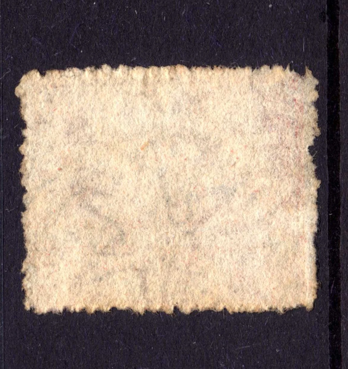 Barbados SG45 4d dull vermillion with sideways watermark (rear - sideways)