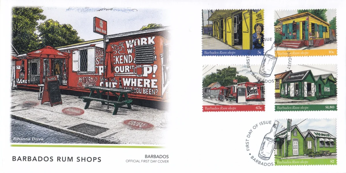 Barbados Rum Shops First Day Cover August 17th 2026