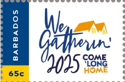 Barbados’ ‘We Gatherin’ 2025 Stamp: 65c Island Mail Issue