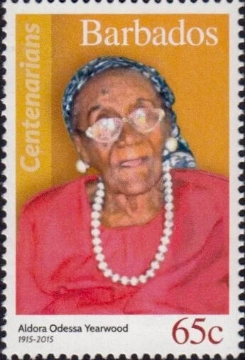 Barbados Centenarians - Barbados 65c Stamp – Aldora Yearwood