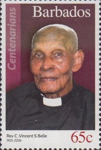 Barbados Centenarians - Barbados 65c Stamp – Rev C. Vincent S Belle