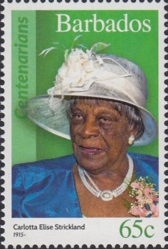 Barbados Centenarians - Barbados 65c Stamp – Carlotta Elise Strickland