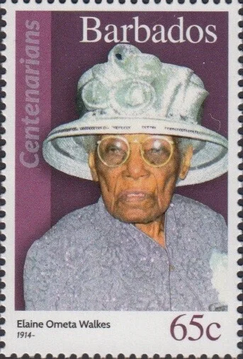 Barbados Centenarians - Barbados 65c Stamp – Elaine Ometa Walkes