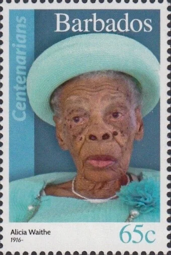 Barbados Centenarians - Barbados 65c Stamp – Alicia Waithe