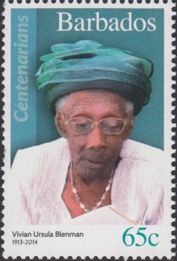 Barbados Centenarians - Barbados 65c Stamp – Vivian Ursula Blenman