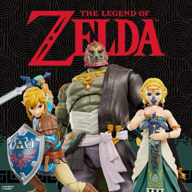Hasbro’s Zelda Heroes of Hyrule Figures Bring Link, Zelda and Ganondorf to 6-Inch Scale