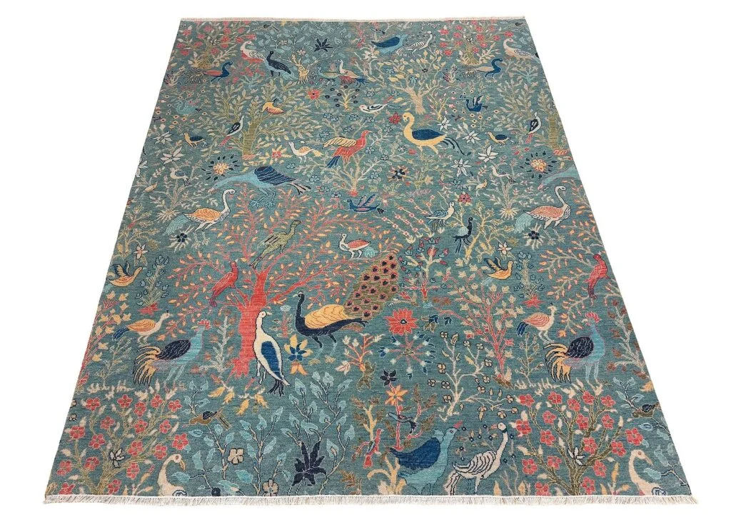 Persian “Birds of Paradise” area rug,
