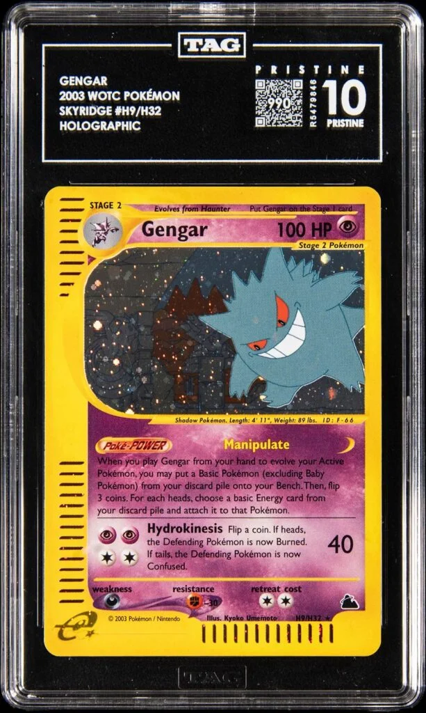 2003 Pokémon Skyridge Holo H9 Gengar,