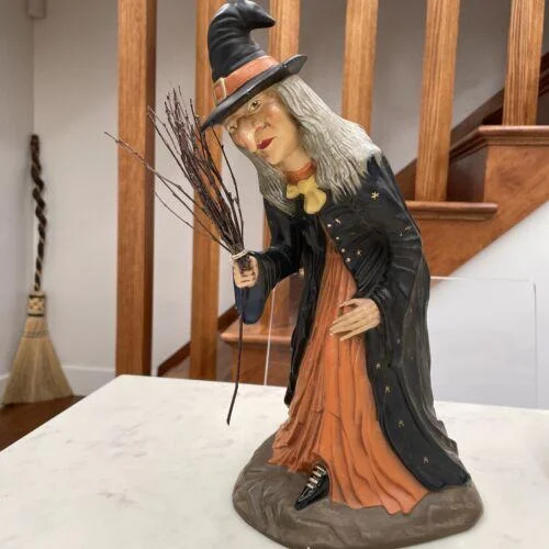 Original German Marolin witch figure