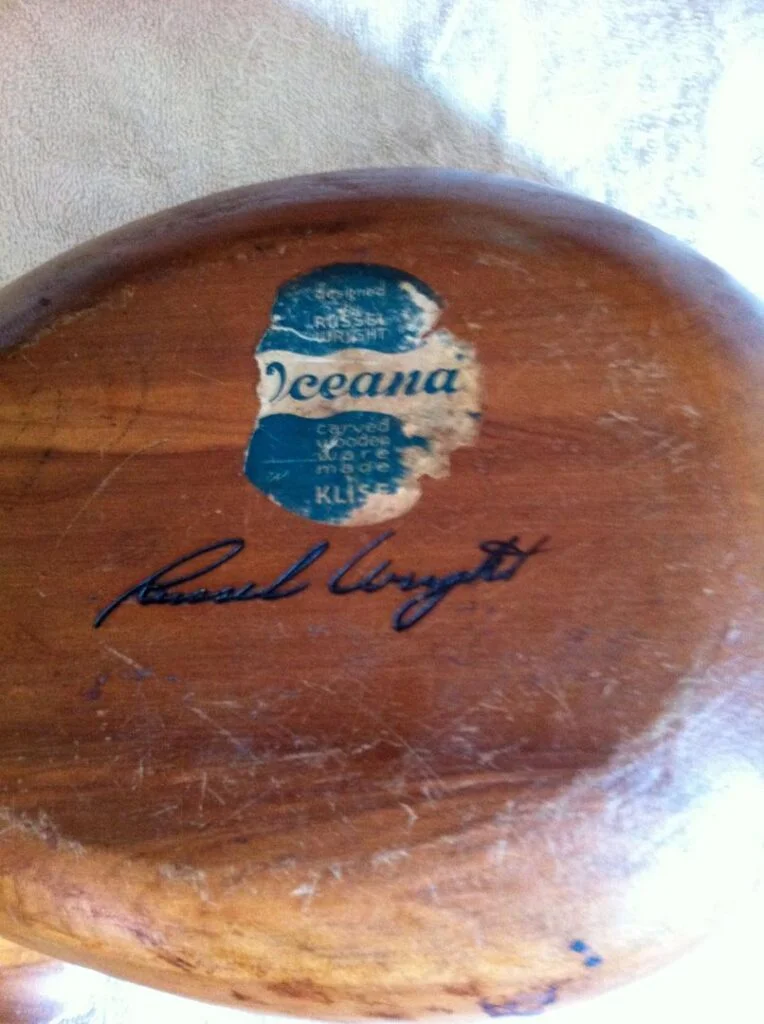 Russel Wright wooden dish