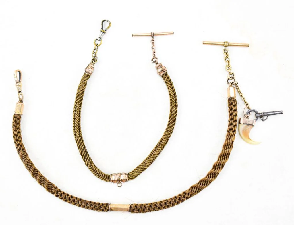 Victorian Human Hair Watch Chains: Mourning Jewelry, Details and Auction Results