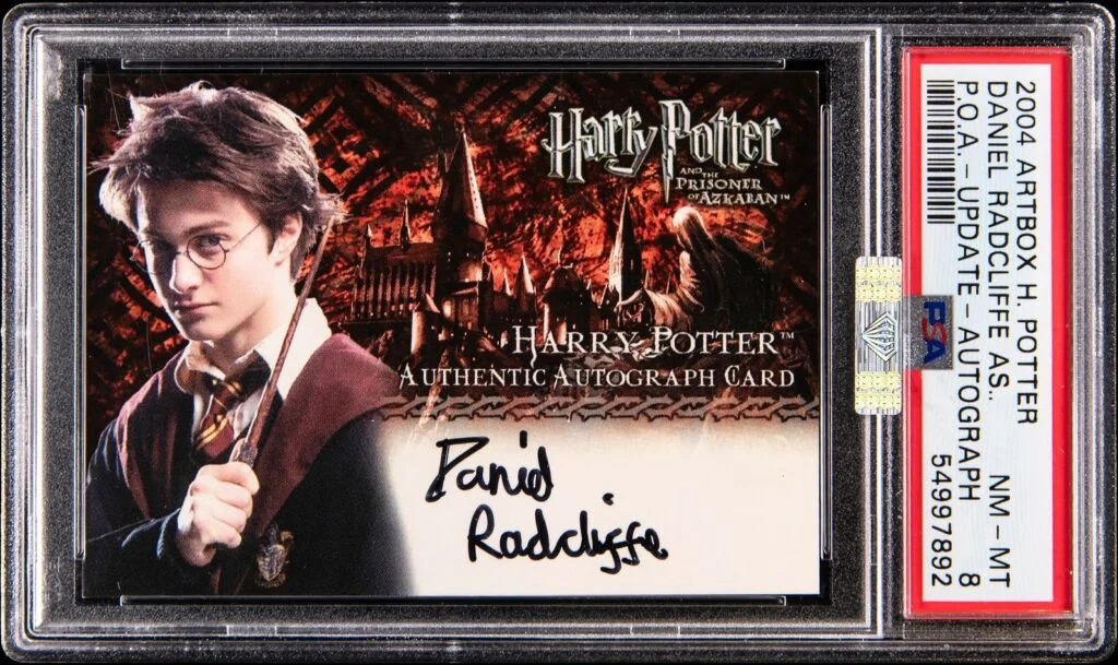 2004 Artbox “Prisoner of Azkaban Update” autograph card, signed by Daniel Radcliffe