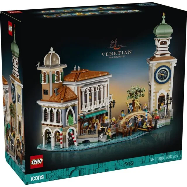 LEGO Icons 11388 Venetian Neighbourhood : 5 682 pièces et 17 personnages dès novembre 2026