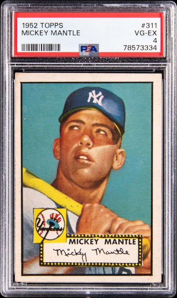1952 Topps Mickey Mantle PSA 4 Sells for $244,000 at Goldin